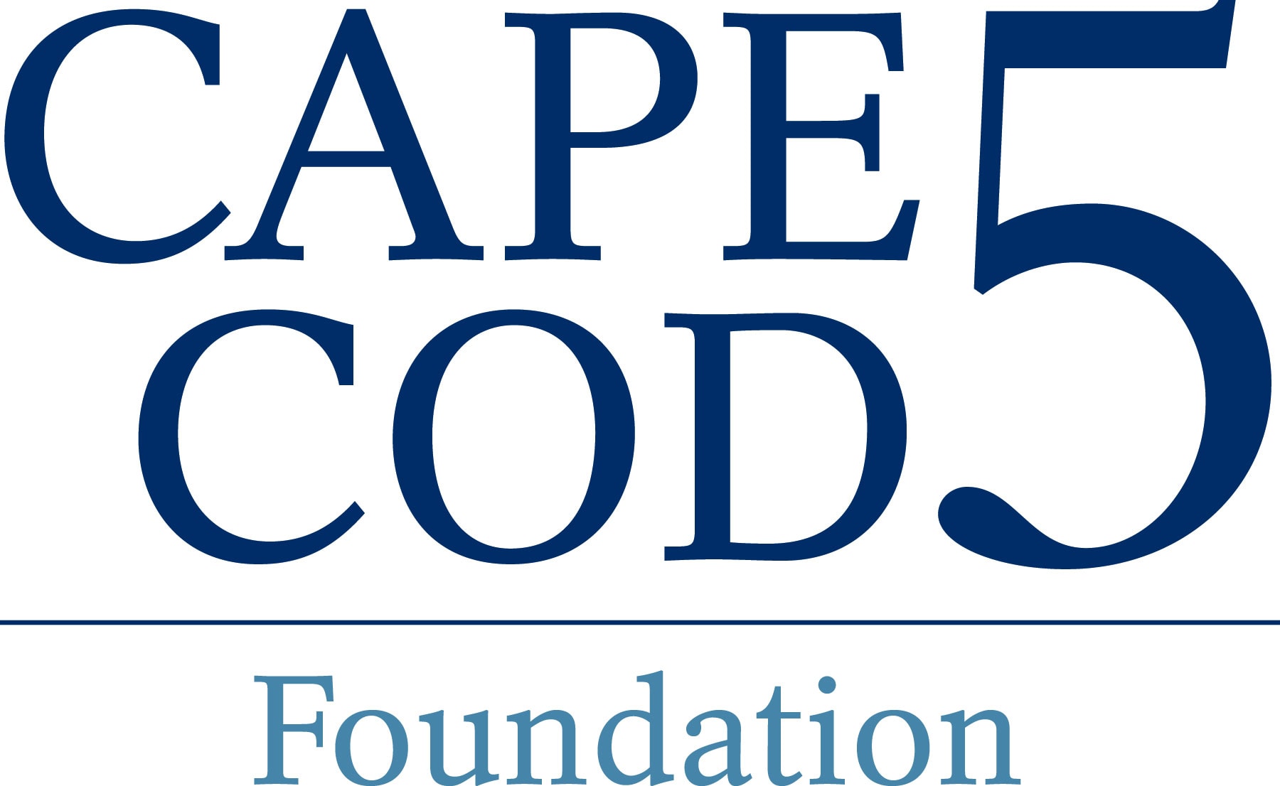 Cape Cod 5 Foundation logo with "CAPE COD 5" in large blue letters and "Foundation" in smaller blue letters beneath.